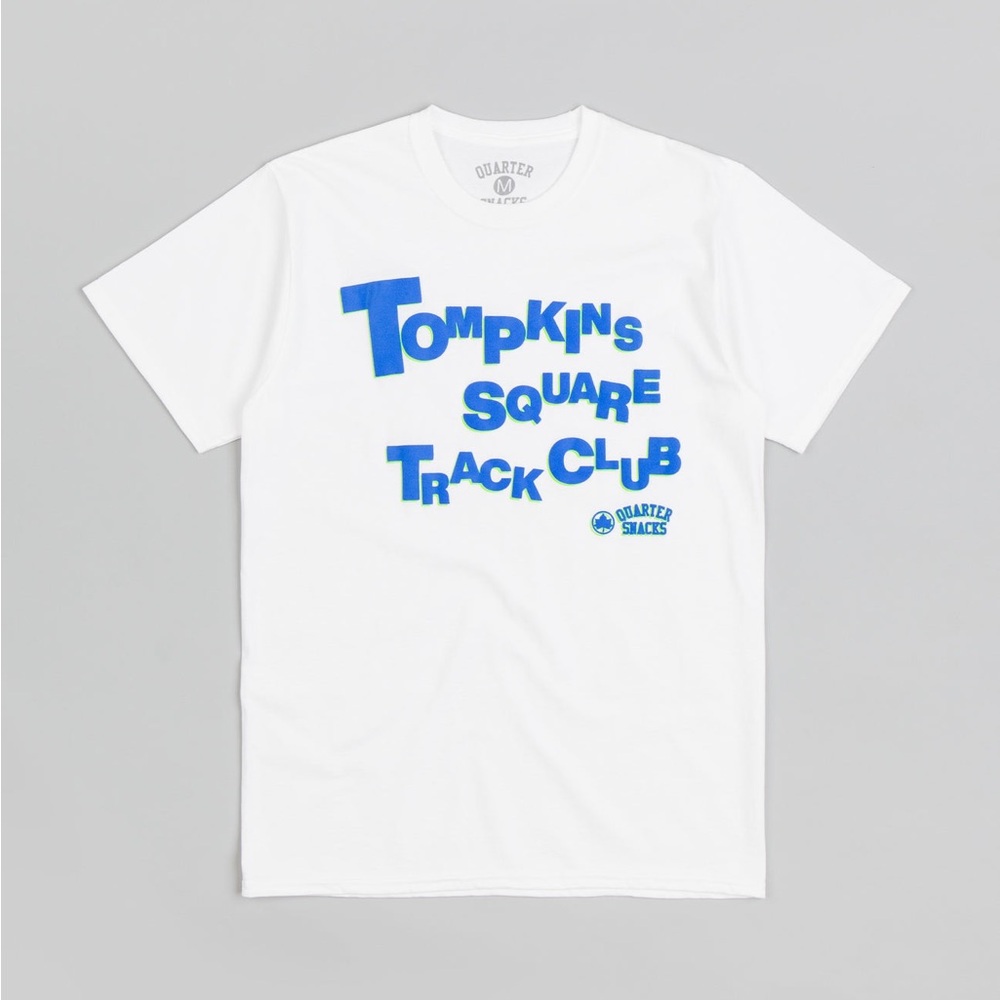Quartersnacks 2023 Track Club T-Shirt - White, Size L